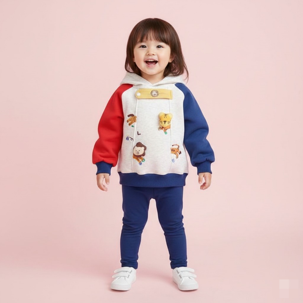 Little Explorer Animal Hoodie - Image 2
