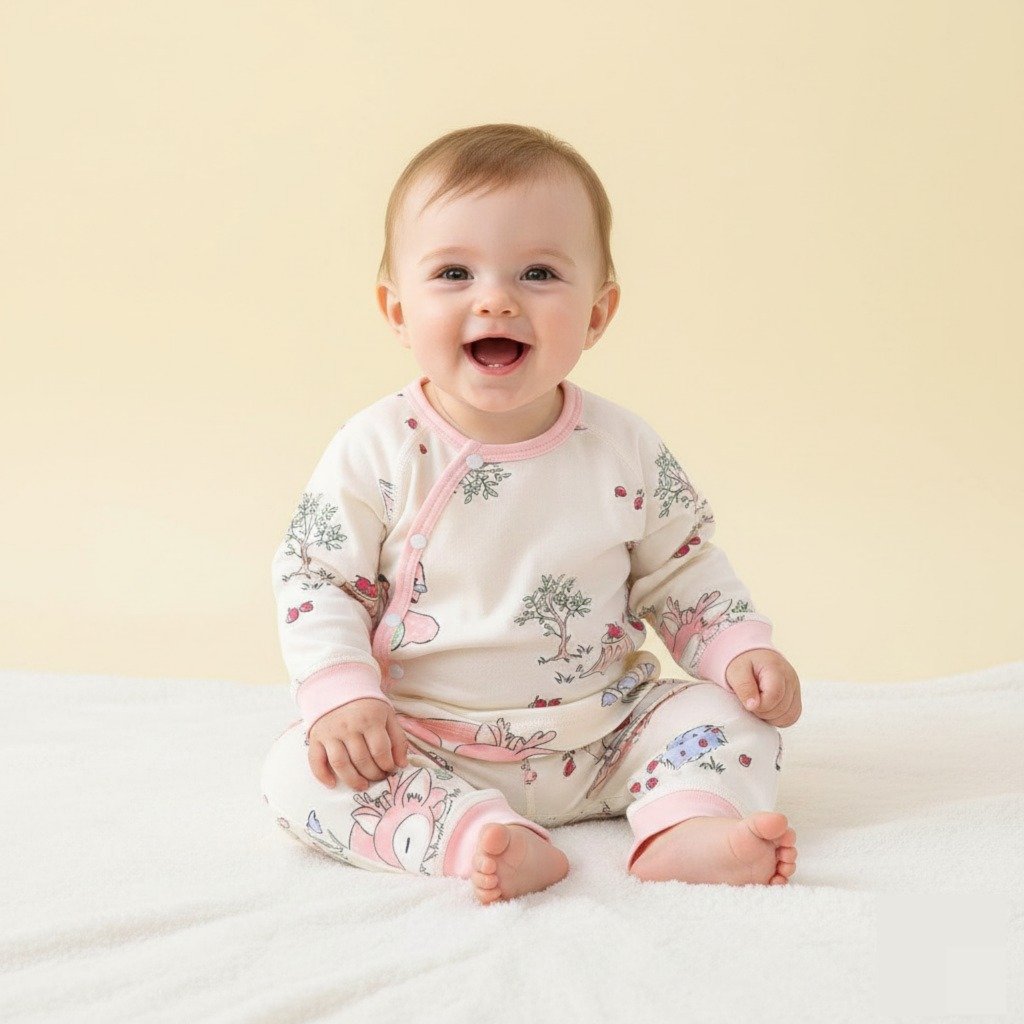 Blush Forest Friends Pajama Set