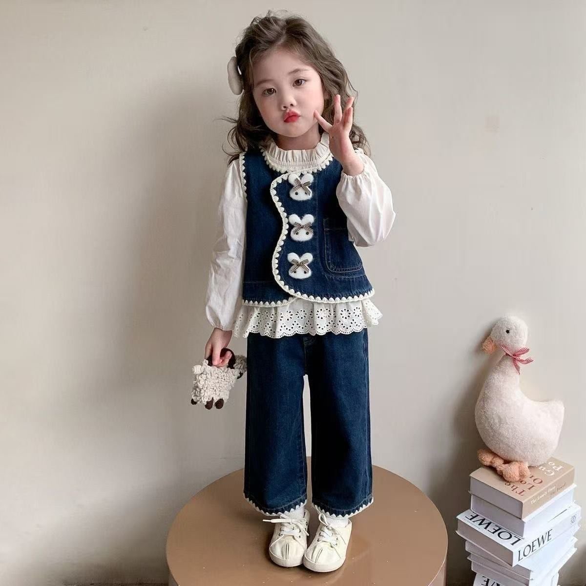 Vintage Denim Doll Set(2 PC SET)