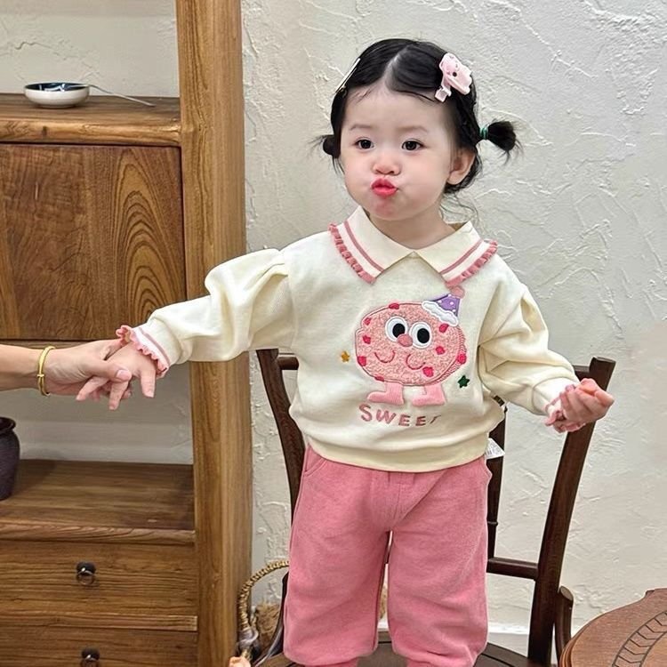 Baby Girl Sweet Cupcake Embroidered set - Image 2