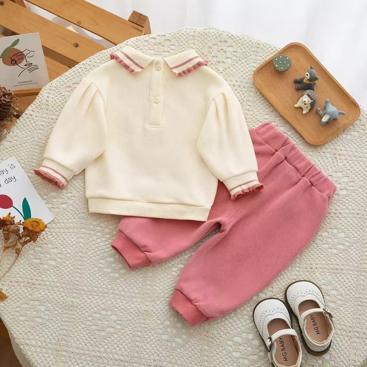 Baby Girl Sweet Cupcake Embroidered set - Image 5