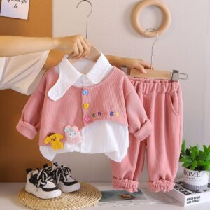 Baby Girl Sweet Cheese 2-Piece Outfit Set