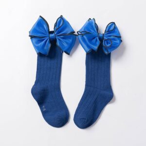 Royal Blue Bow Socks