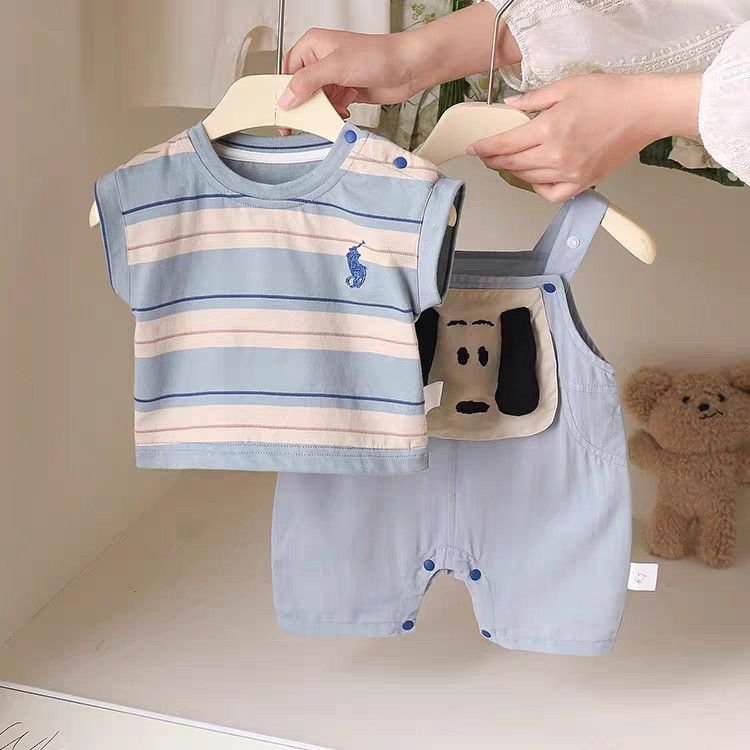 Snoopy Hug Dungaree 2 PC Set - Image 4