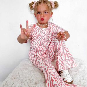 Pink Zebra Lounge Set