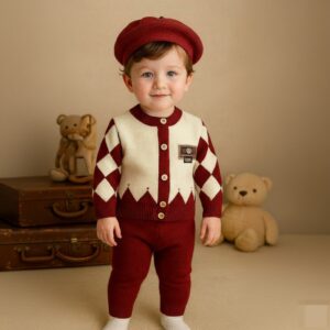 Vintage Charm Knit Co-Ord Set