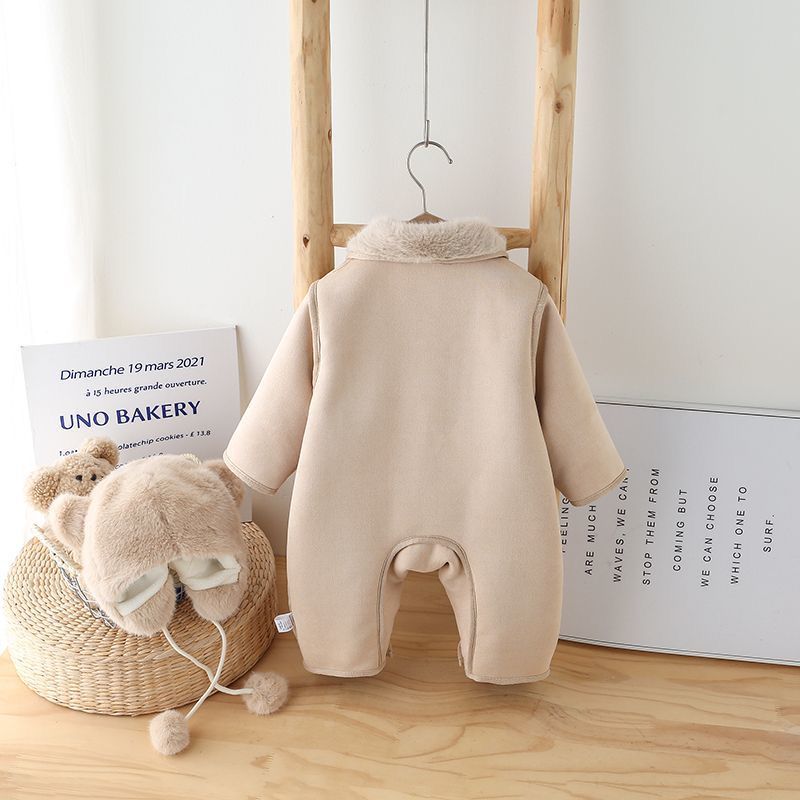 Vintage Puppy Sherpa Romper - Image 2
