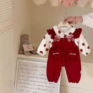 Strawberry Sweetheart Romper