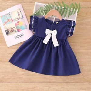 Midnight Sailor Bow Dress