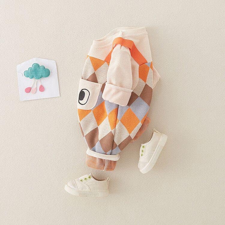 Peekaboo Argyle Romper - Image 5