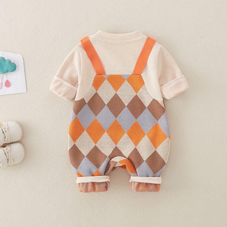 Peekaboo Argyle Romper - Image 4