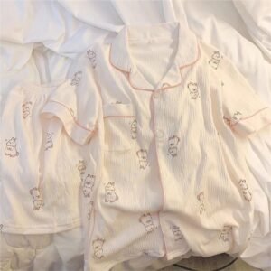 Marshmallow Bear Summer PJs