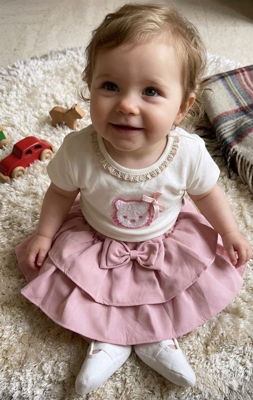 Blush Kitty Ruffle Set - Image 3