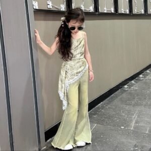 Olive Lace Drape Set