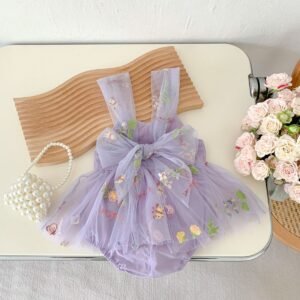 Lavender Garden Tulle Romper