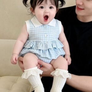 Bluebell Gingham Bubble Romper