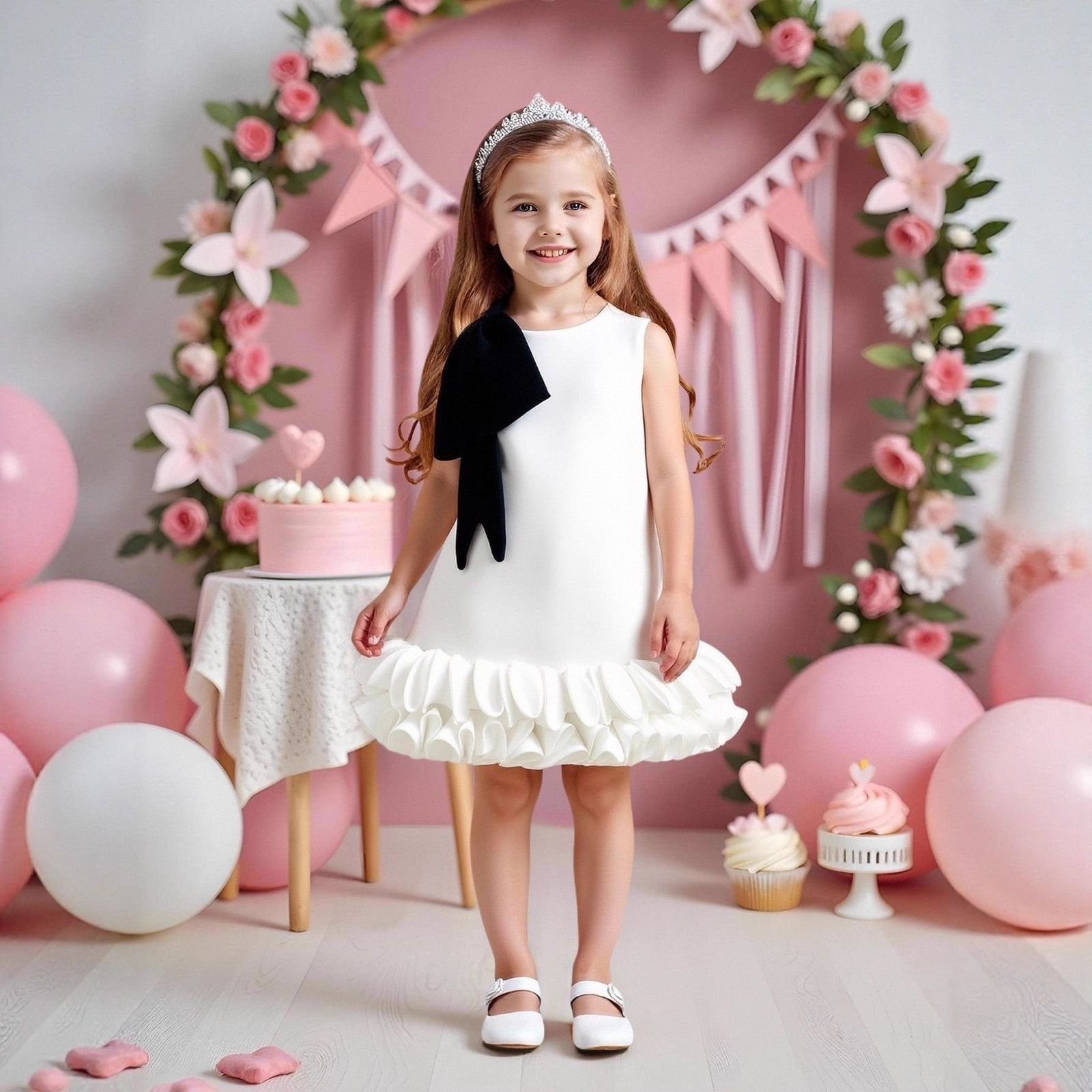 Elegant Bow Princess Dress