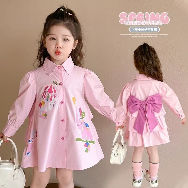 Pink Carnival Shirt Dress - Image 5