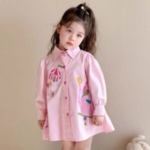 Pink Carnival Shirt Dress