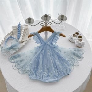 Snowflake Fairy Tulle Romper Set