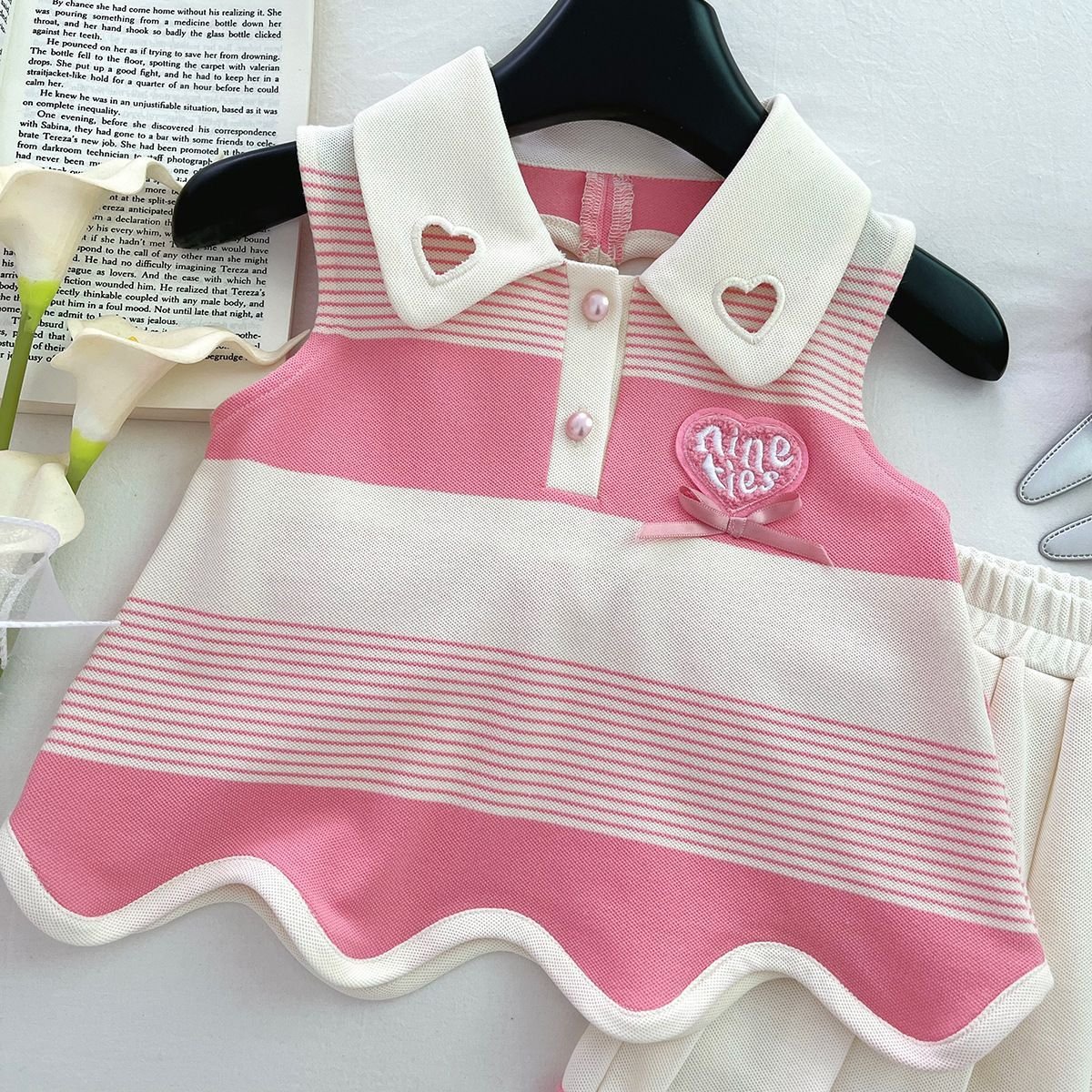 Blush Heart Preppy Dress - Image 8