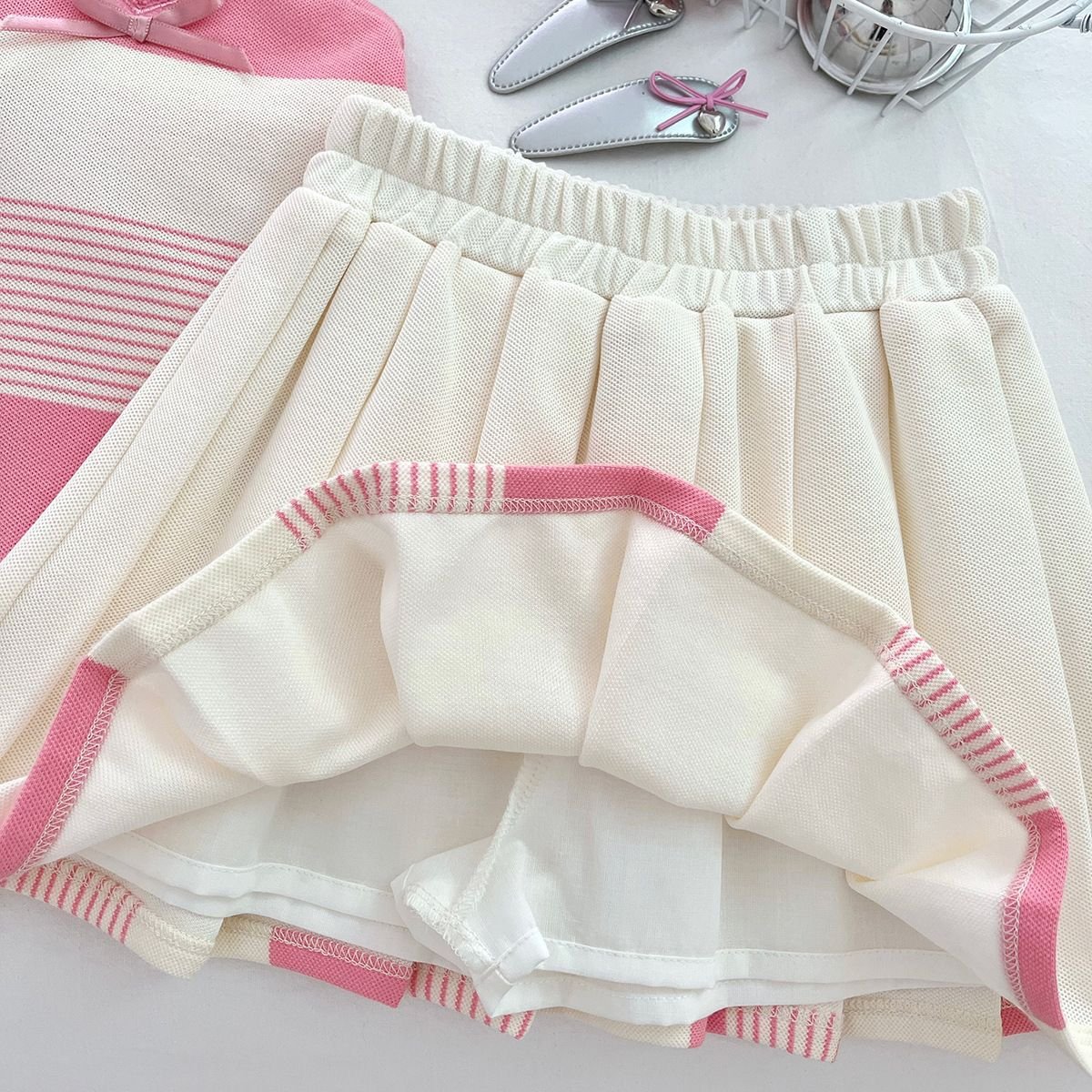 Blush Heart Preppy Dress - Image 7