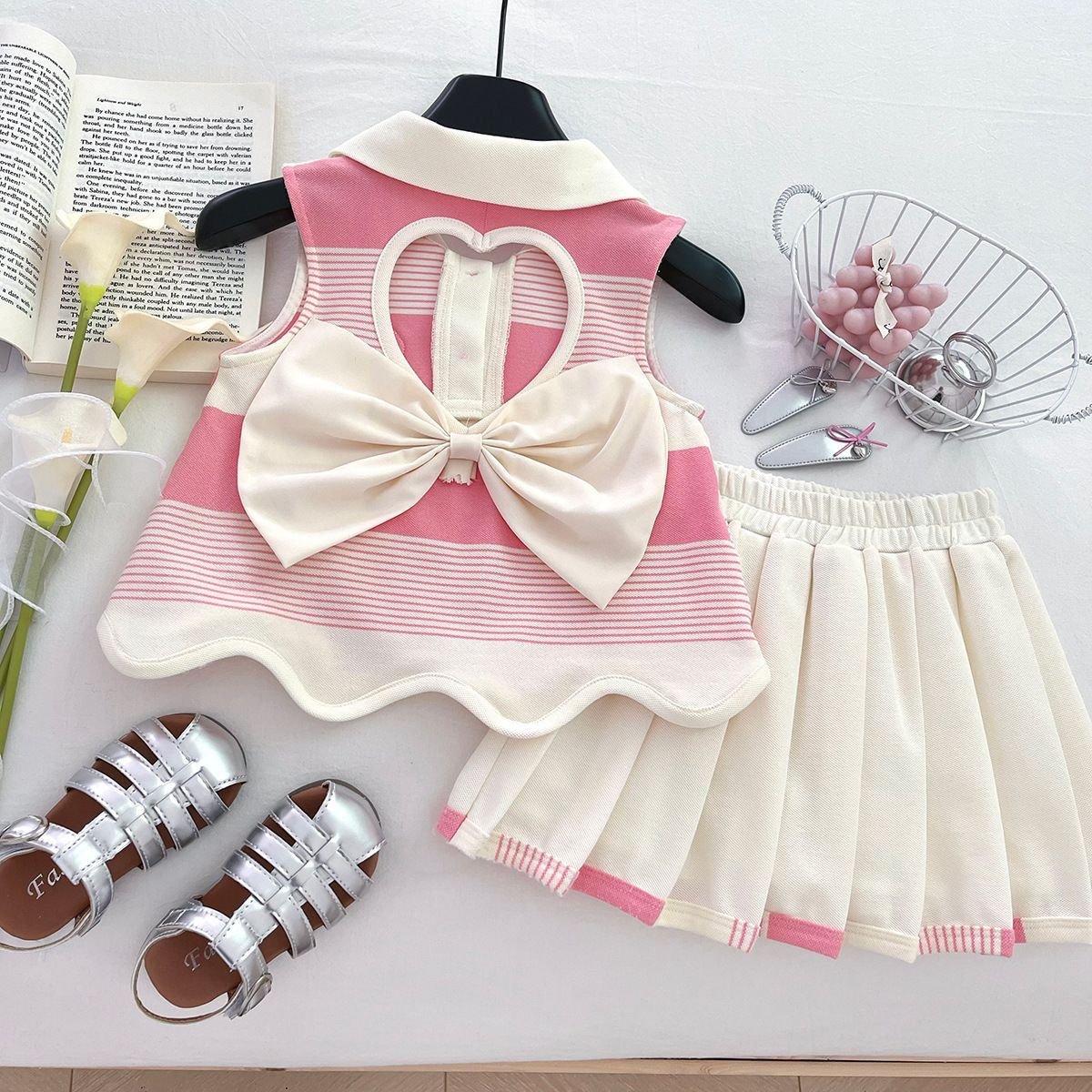 Blush Heart Preppy Dress - Image 2