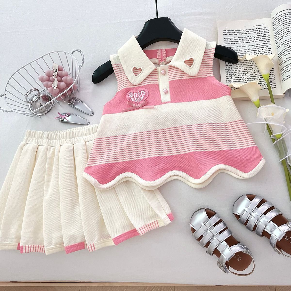 Blush Heart Preppy Dress - Image 6