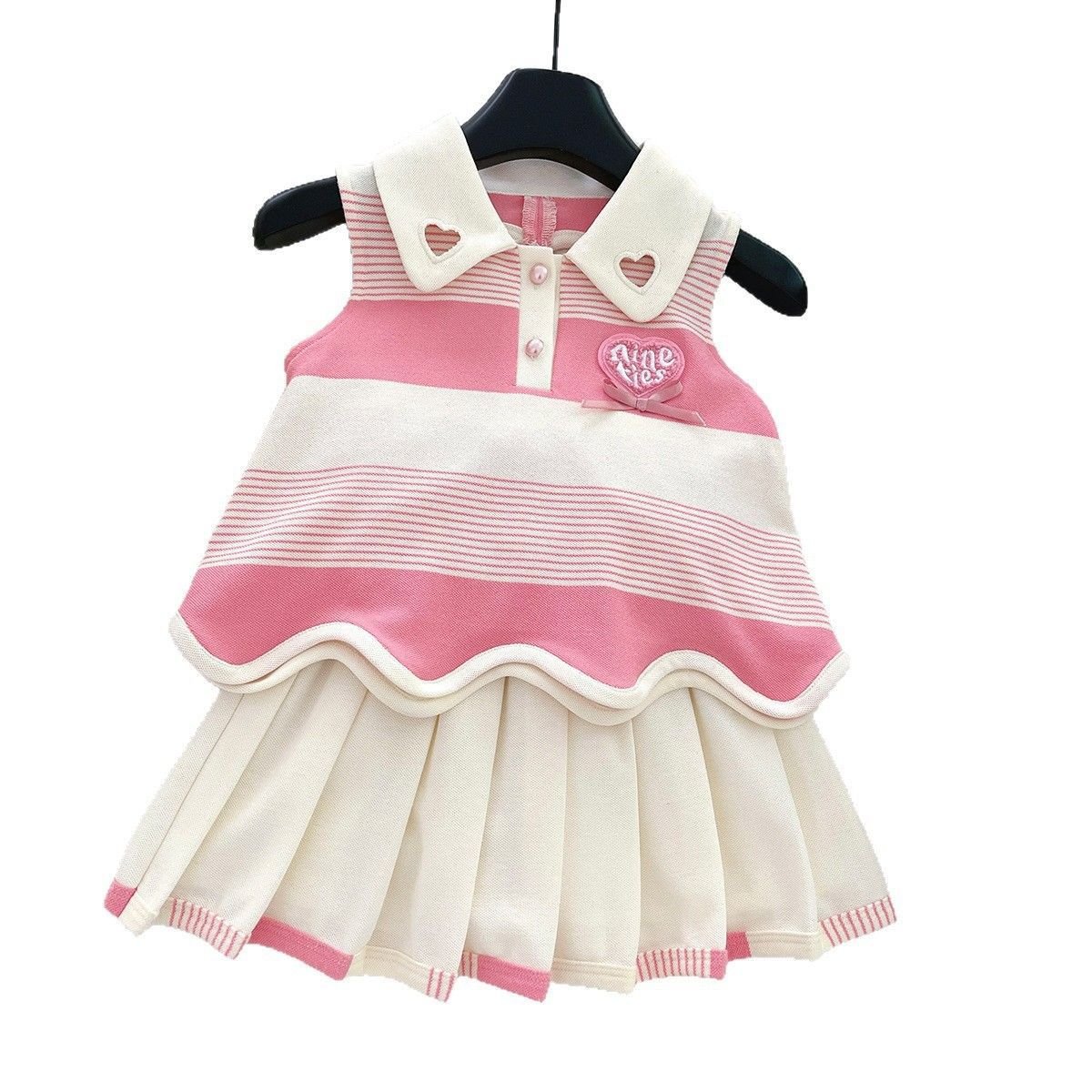 Blush Heart Preppy Dress - Image 3