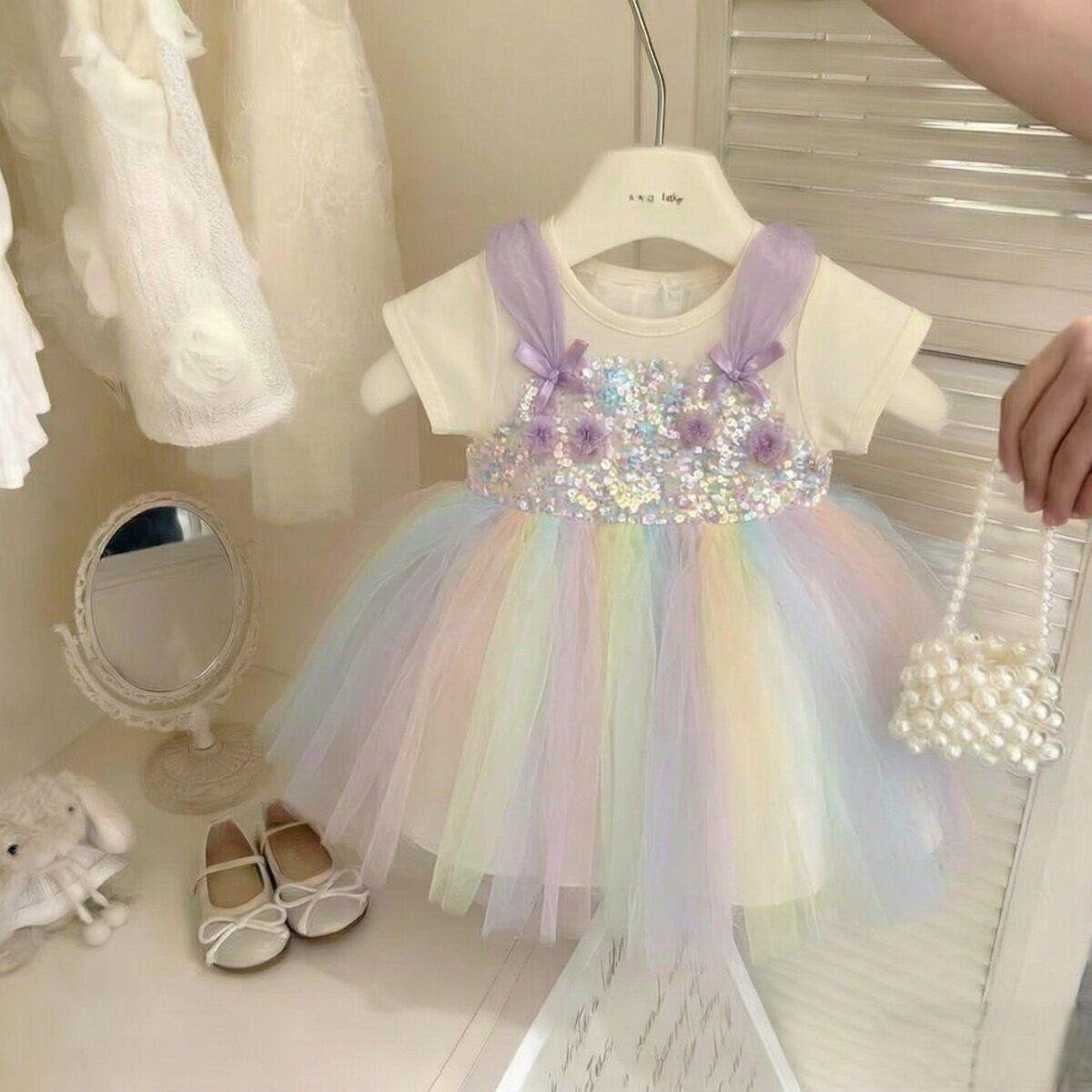 Pastel Sparkle Fairy Dress - Image 3