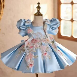 Royal Blossom Satin Ball Gown