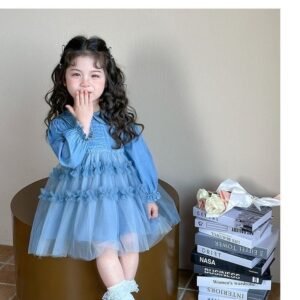 Sky Tulle Princess Dress