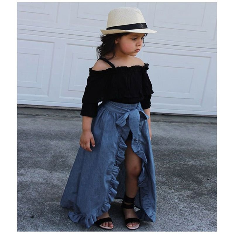 Midnight Ruffle Charm Set