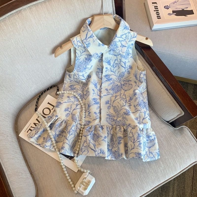 Blue Porcelain Elegance Dress