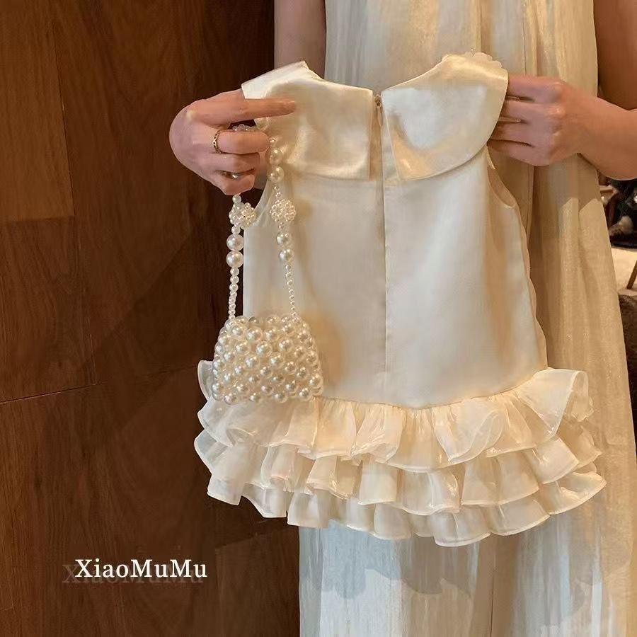 Pearl Petal Ruffle Dress - Image 4
