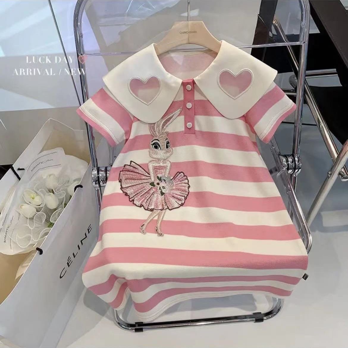 Candy Heart Bunny Dress - Image 2