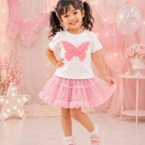 Pink Butterfly Dream Tutu Set
