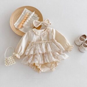 Ivory Lace Princess Romper