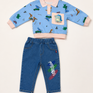 Dino Denim Co-Ord Set