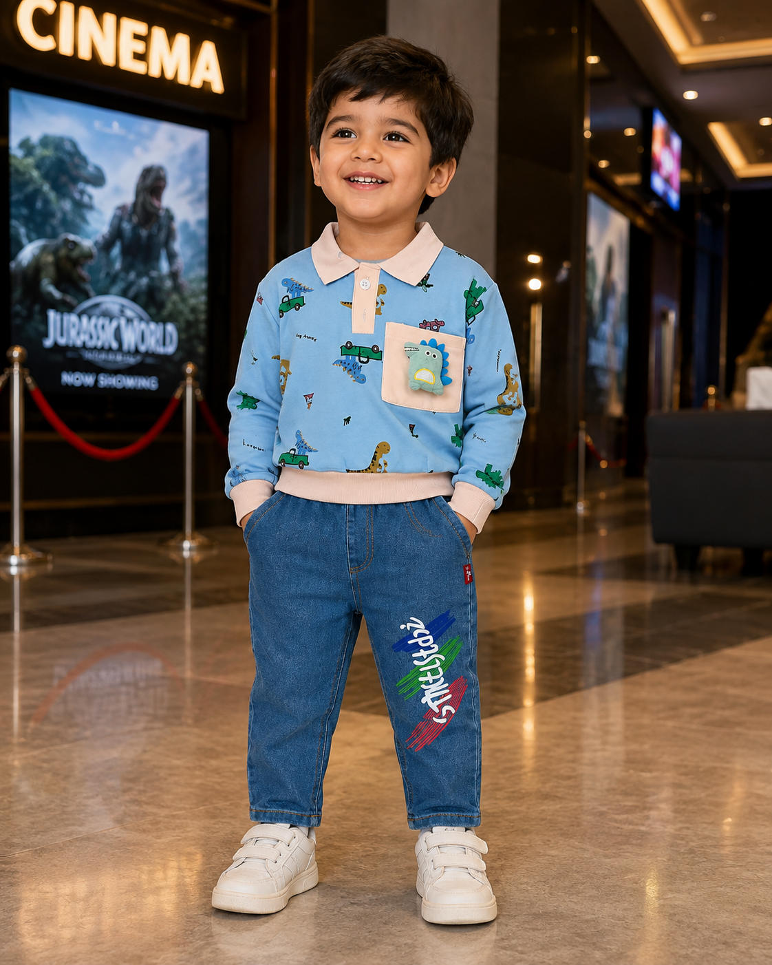 Dino Denim Co-Ord Set - Image 2