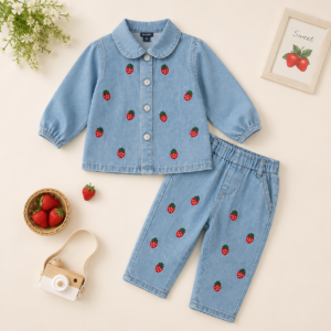 Strawberry Daydream Denim Set