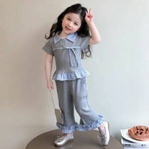 Silver Mist Ruffle Co-Ord Set