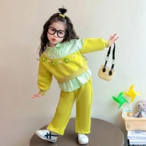 Pistachio Bloom Layered Co-Ord Set