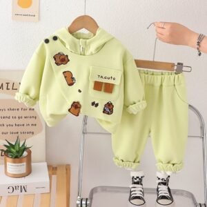 Cozy Bear Hoodie Set