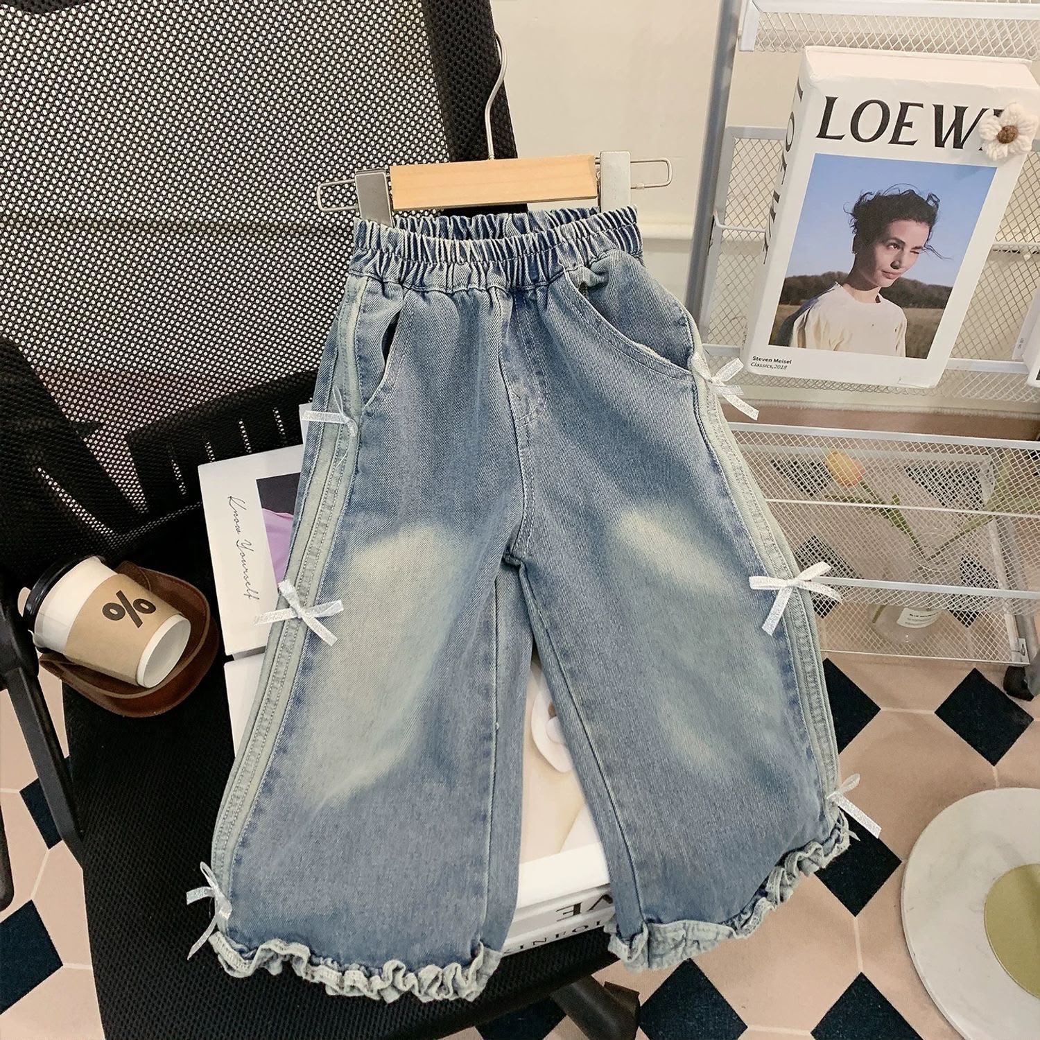 Denim Daisy Ruffle Set - Image 5
