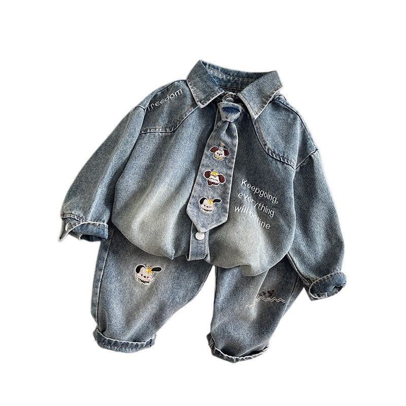 Denim Doodle Tie Set - Image 5