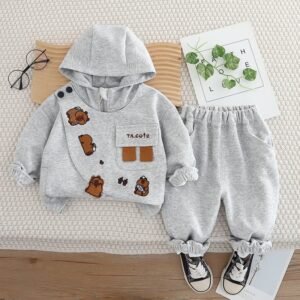 Cozy Bear Hooded Sweatset