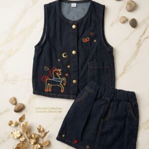 Celestial Unicorn Denim Co-Ord Set(2 pc set)