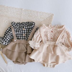 Ivory Meadow Ruffle Romper