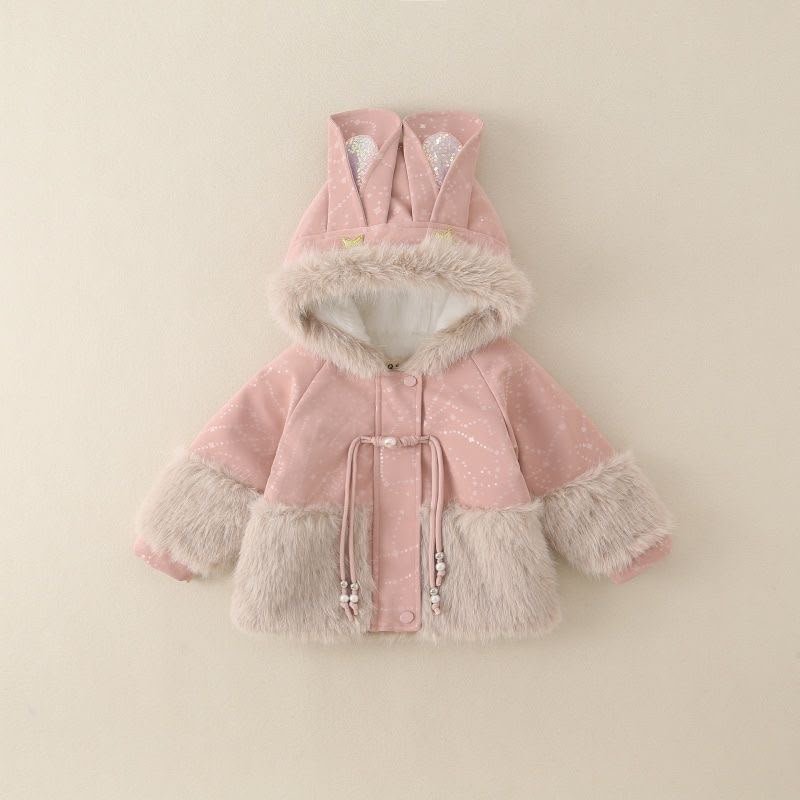 Bunny Ear Faux & Fur Hooded Jacket - Image 10